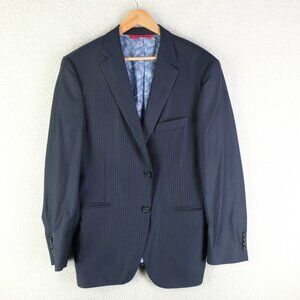 Samuelsohn SB Beckett Blazer Suit Mens 44 Wool Navy Pinstripe Performance Canada